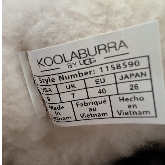 UGG Koolaburra Mini Platform Boots Size 9 UGG Ultra Mini Sand Light Beige Tan - Picture 8 of 8